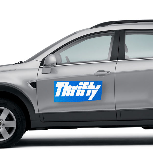 custom magnets on a car